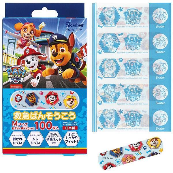 パウ・パトロール 救急絆創膏 (ばんそうこう) M 100枚入 子供 子ども キッズ キャラクター スケーター拍卖