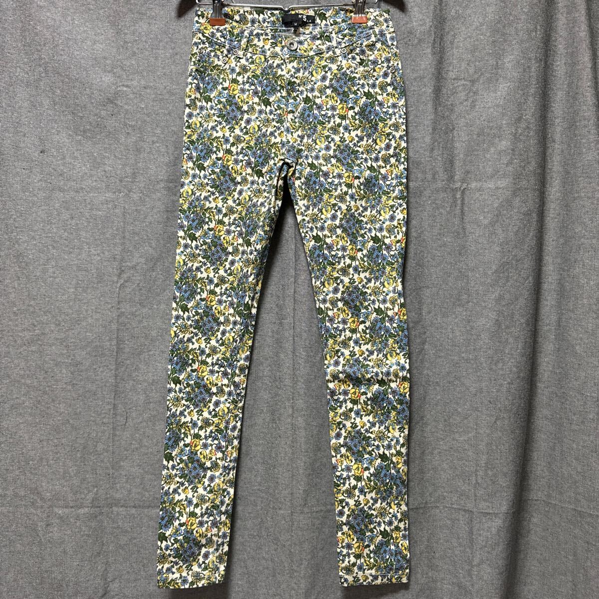 新品 N 5 LA フラワー スキニーパンツ M お拍卖