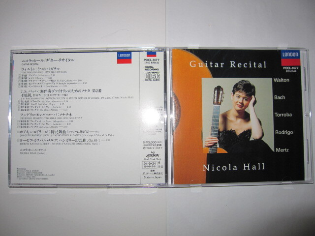 ギター・リサイタル/ウォルトン,バッハ,トローバ,ロドリーゴ,メルツ ニコラ・ホール LONDON拍卖