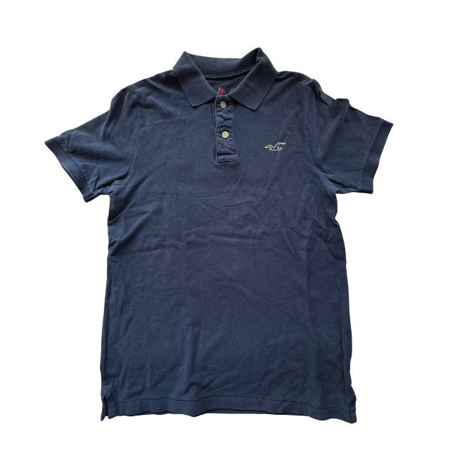 ホリスター ポロシャツ 鹿の子 ワンポイント アメカジ ストリート セレカジ HOLLISTER アバクロ メンズ ネイビー 雅瀬555拍卖