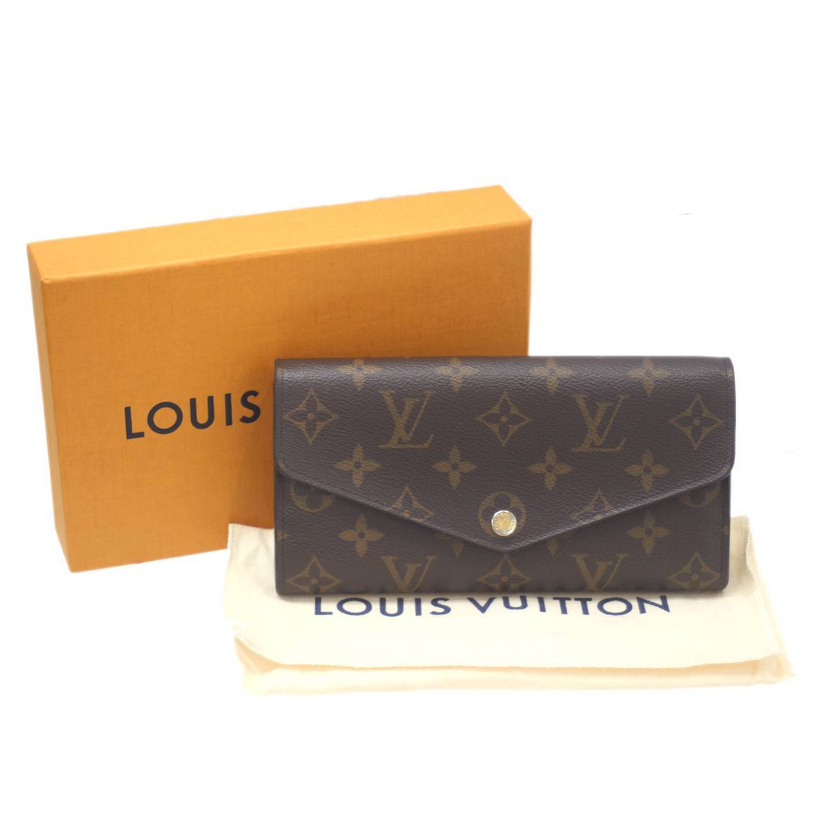 LOUIS VUITTON / ルイヴィトン ポルトフォイユサラ二つ折り長財布 モノグラム ブラウン M60531 RFID NO Bランク拍卖