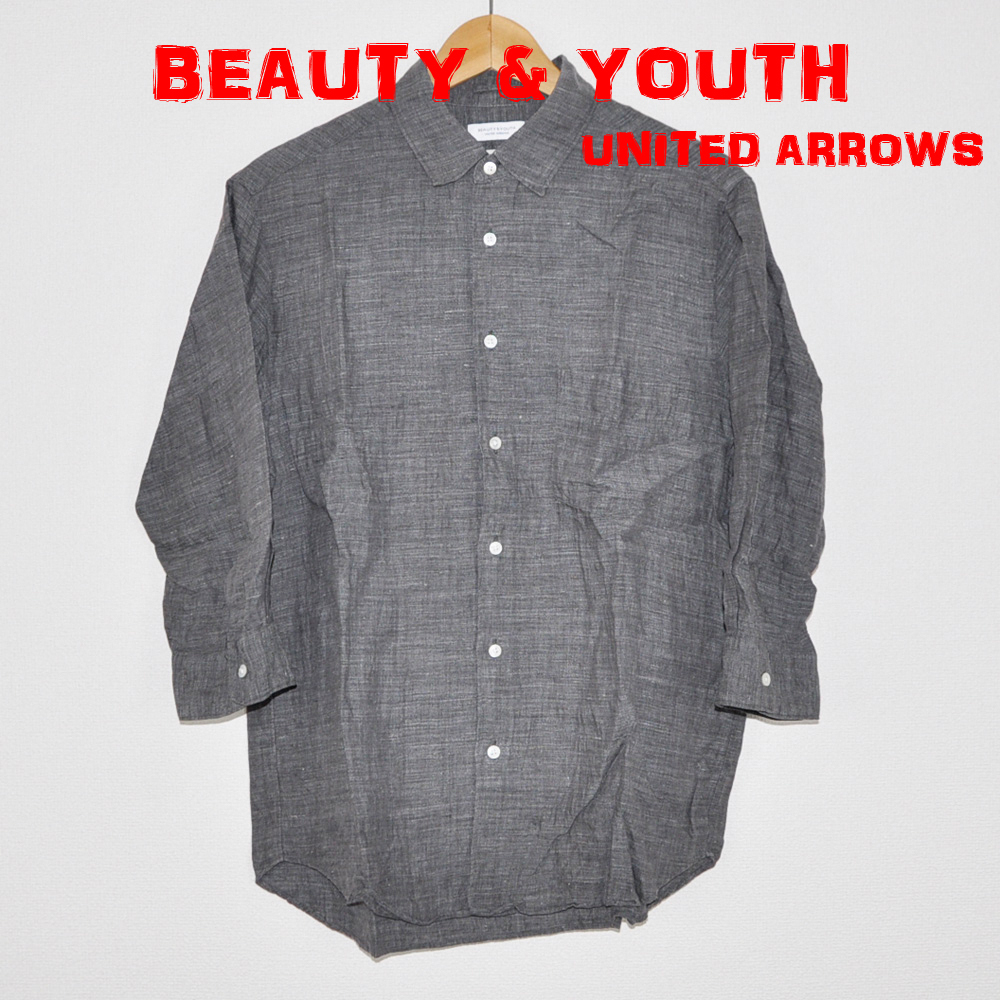 ★BEAUTY & YOUTH (UNITED ARROW) 七分袖シャツ F拍卖