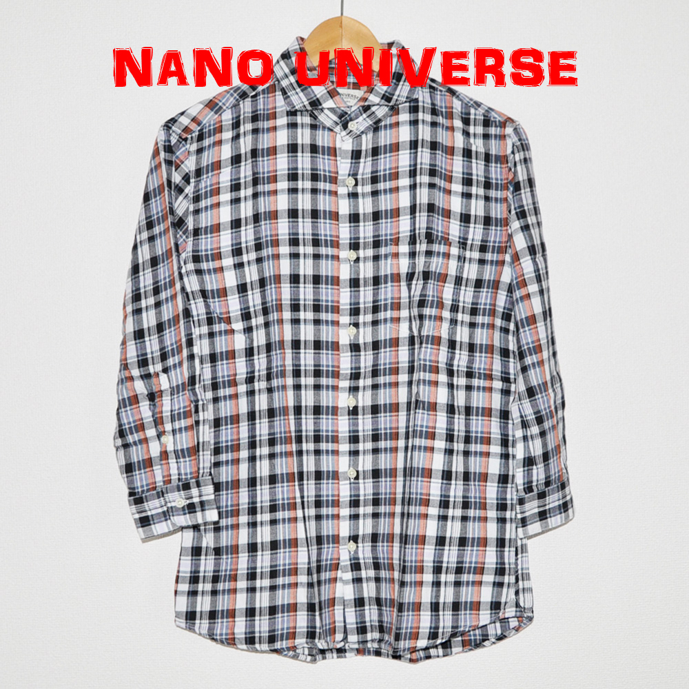 ★NANO UNIVERSE (ナノユニバース) 七分袖シャツ A拍卖