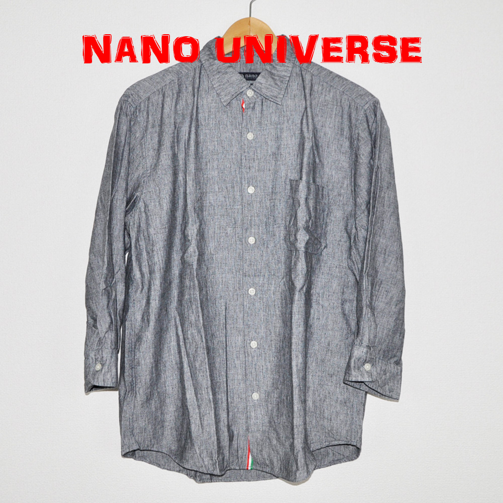 ★NANO UNIVERSE (ナノユニバース) 七分袖シャツ B拍卖