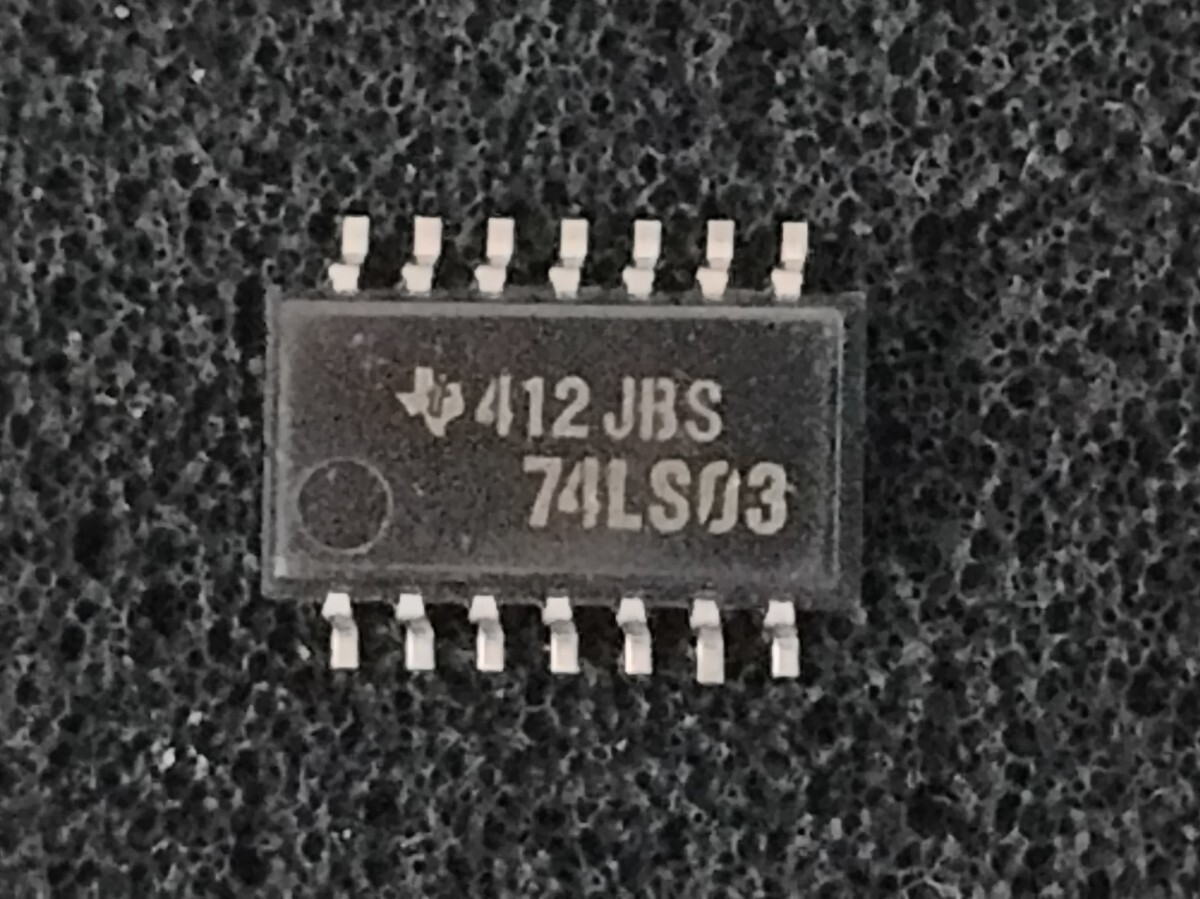 SN74LS03F (5個セット) TI製TTL IC 4回路2入力NANDゲート オープンコレクタ フラットパッケージ拍卖