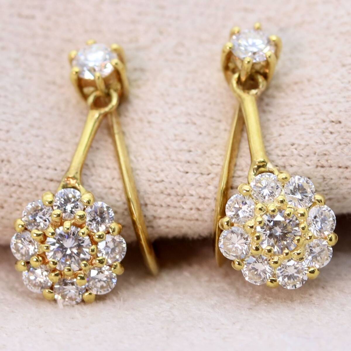 ポンテヴェキオ 計0.51ct K18 ダイヤ イヤリング/24-1709拍卖