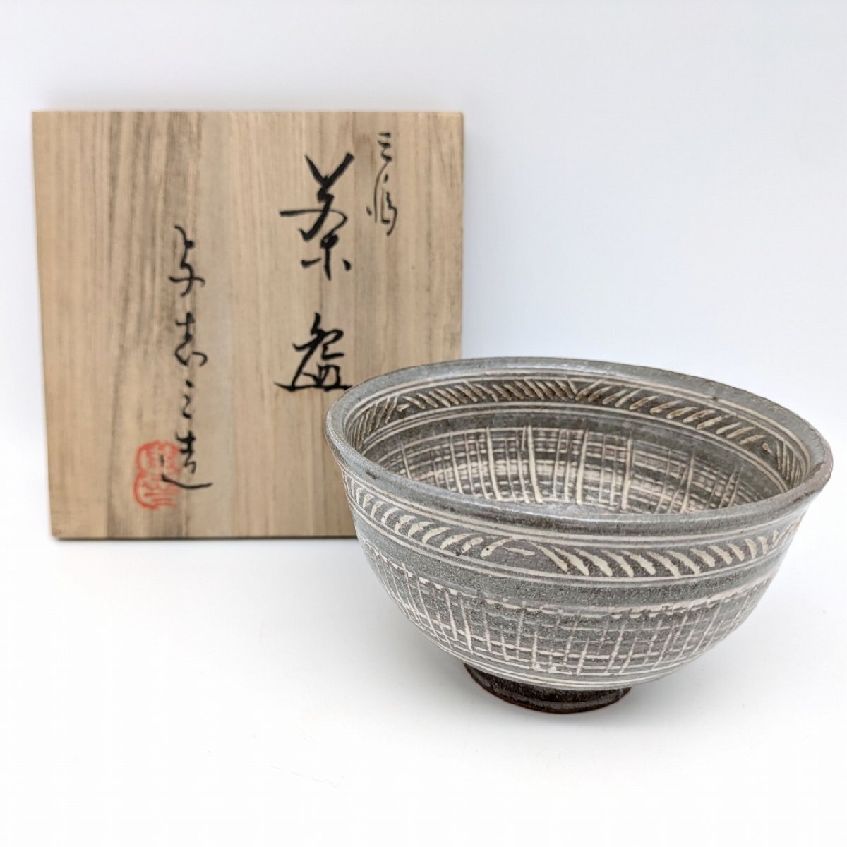 京焼・浅見与し三・抹茶碗・三島手・茶道具・No.240721-26・梱包サイズ60拍卖