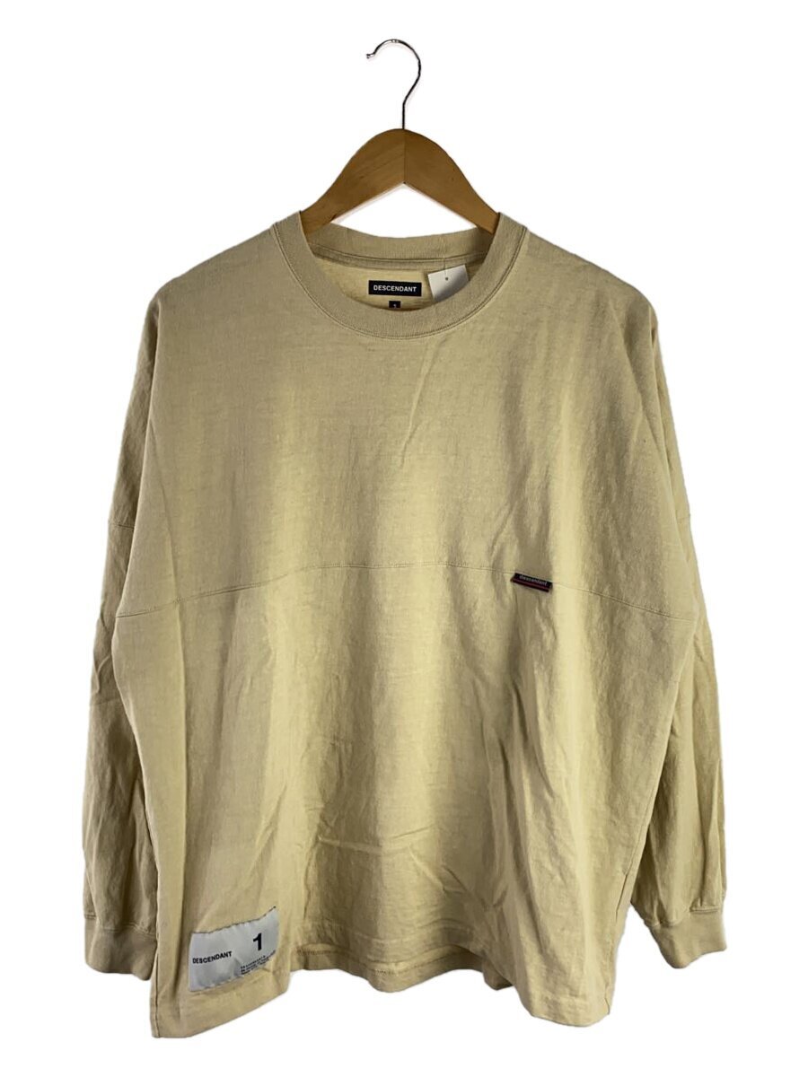 DESCENDANT◆長袖Tシャツ/1/コットン/BEG//拍卖