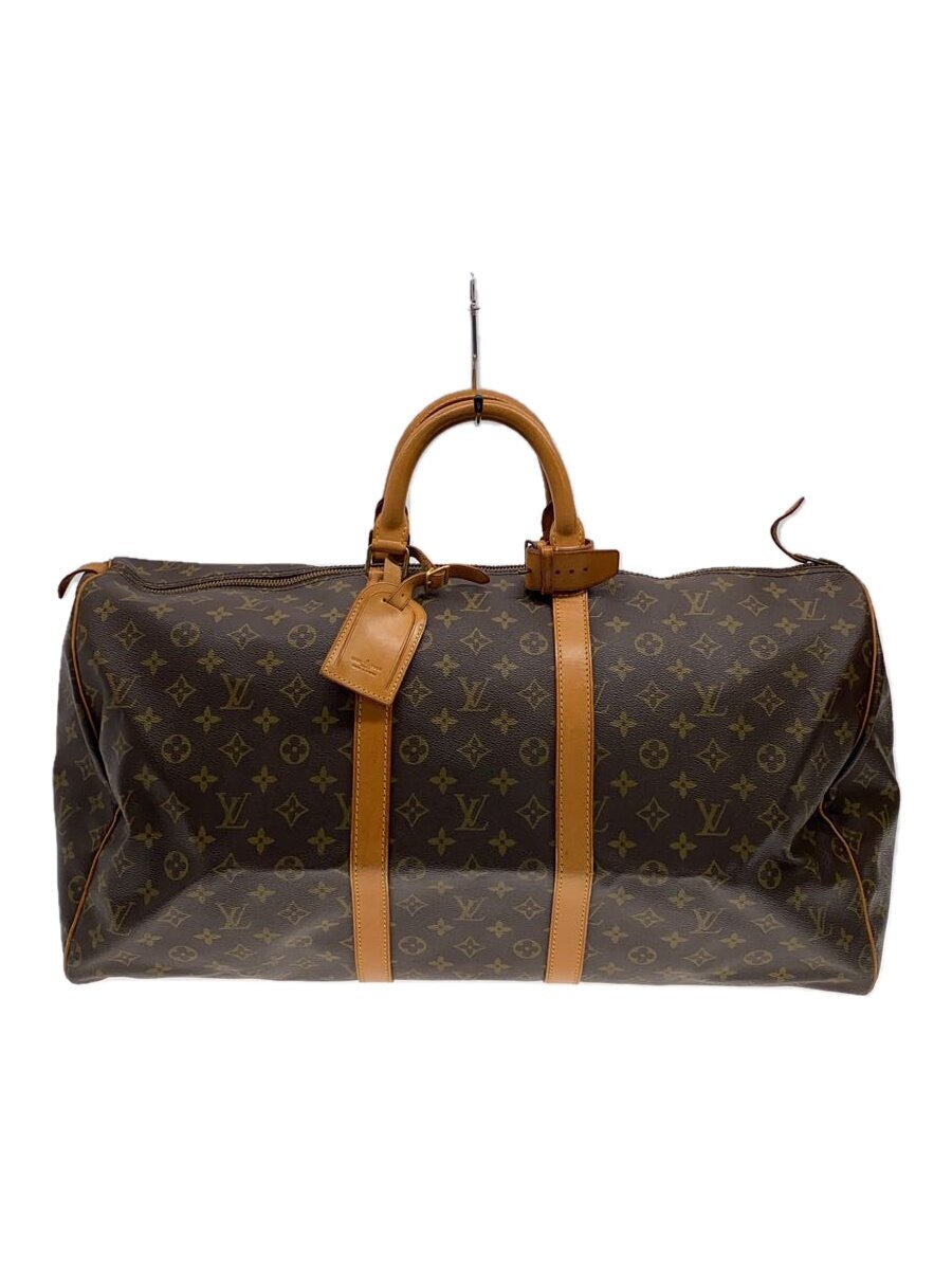 LOUIS VUITTON◆キーポル60_モノグラム・キャンバス_BRW/PVC/BRW拍卖
