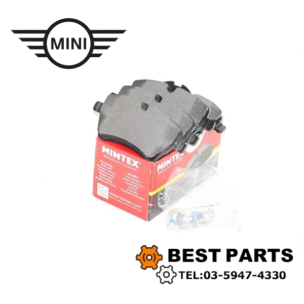 新品 BMW MINI フロントパッドセット R60/61 MINTEX 鳴き止めプレート付き 34116778320/34119804735 Cooper/CooperS拍卖