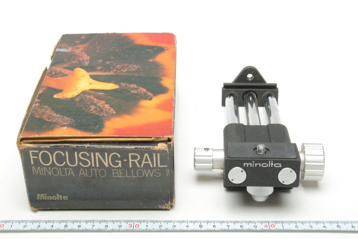 ※ 純正品 minolta ミノルタ FOCUSING-RAIL AUTO BELLOWS フォーカシングレール オート ベローズ 箱付 0307拍卖