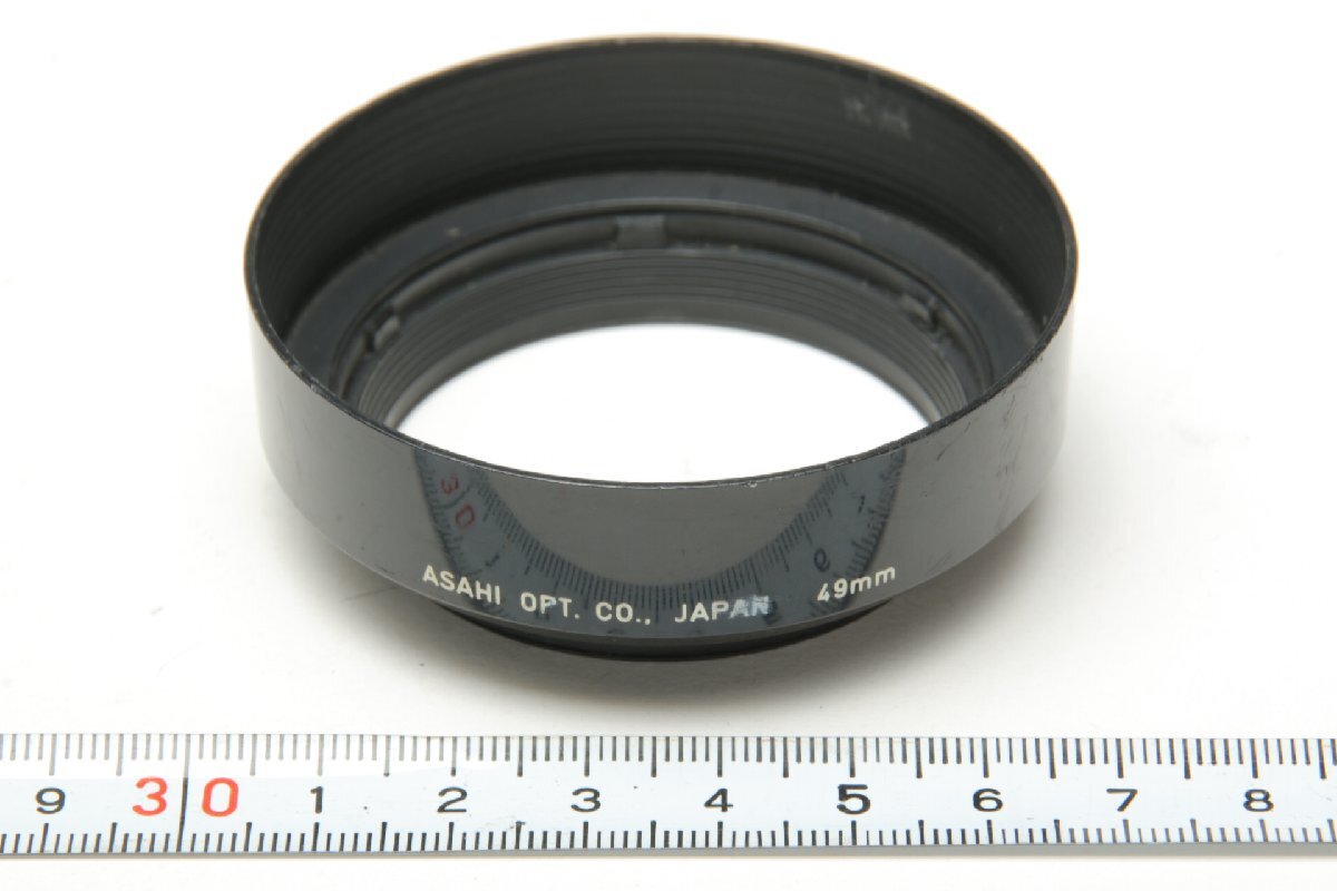 ※ 純正品 フィルター装着径49mm ASAHI PENTAX アサヒペンタックス レンズフード STANDARD LENS 50mm f1.4 f1.7 f2用 0351拍卖