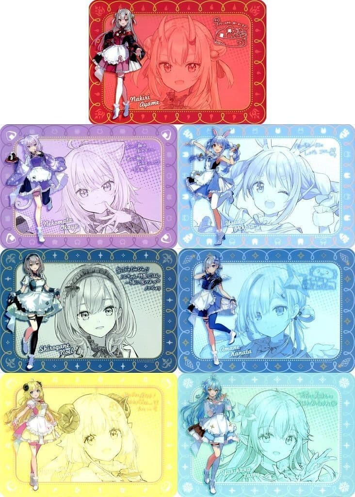 ホロライブ hololiveくじ ホロクッキング おかわり クリアランチョンマット 全7種セット 未使用品 中身確認の為に開封 B4 ランチョンマット拍卖