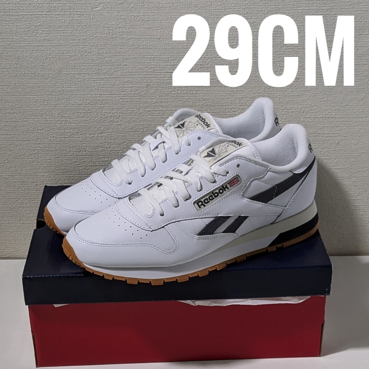 新品 29cm Reebok CL Leather Classic リーボック クラシックレザー LZN90 HQ2231 US11 フットウェアホワイト レトロランニング拍卖