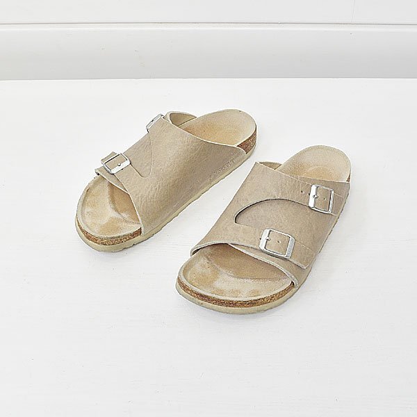 ビルケンシュトック チューリッヒ サンダル 24.0 グレージュ BIRKENSTOK|24h0118拍卖