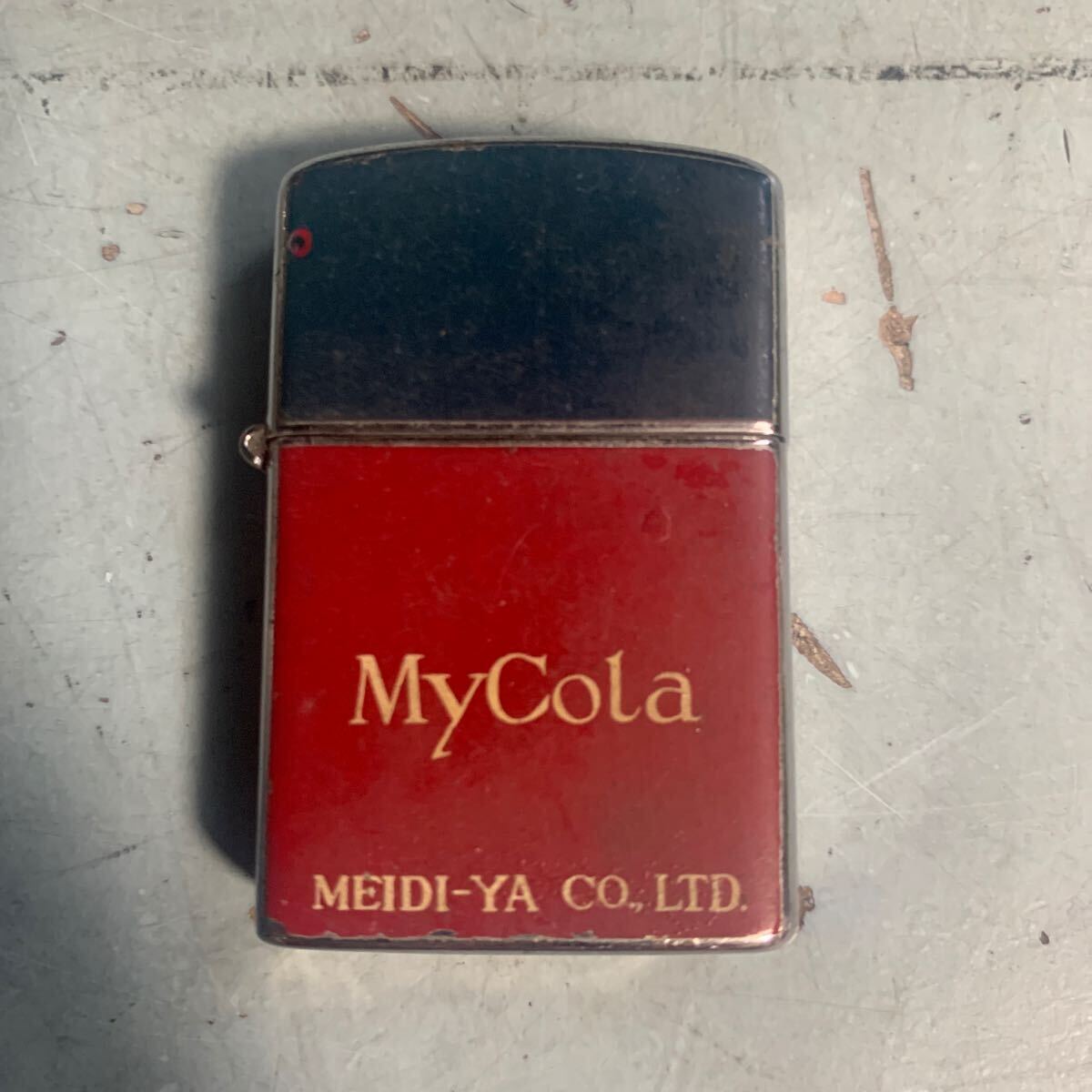 MyCola MEIDI-YA CO.,LTD マイコーラ 明治屋 オイルライター アンティーク コレクション ビンテージ 喫煙具 (A-336)拍卖