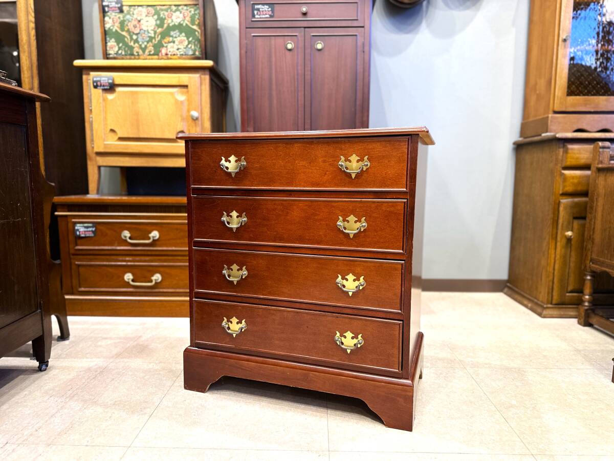 4H40 アーリーアメリカンスタイル スモールチェスト 引き出し 収納 キャビネット拍卖