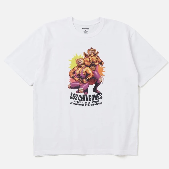 Lサイズ ロッキンジェリービーン NEIGHBORHOOD NH x EROSTIKA ネイバーフッド Tシャツ 白色拍卖