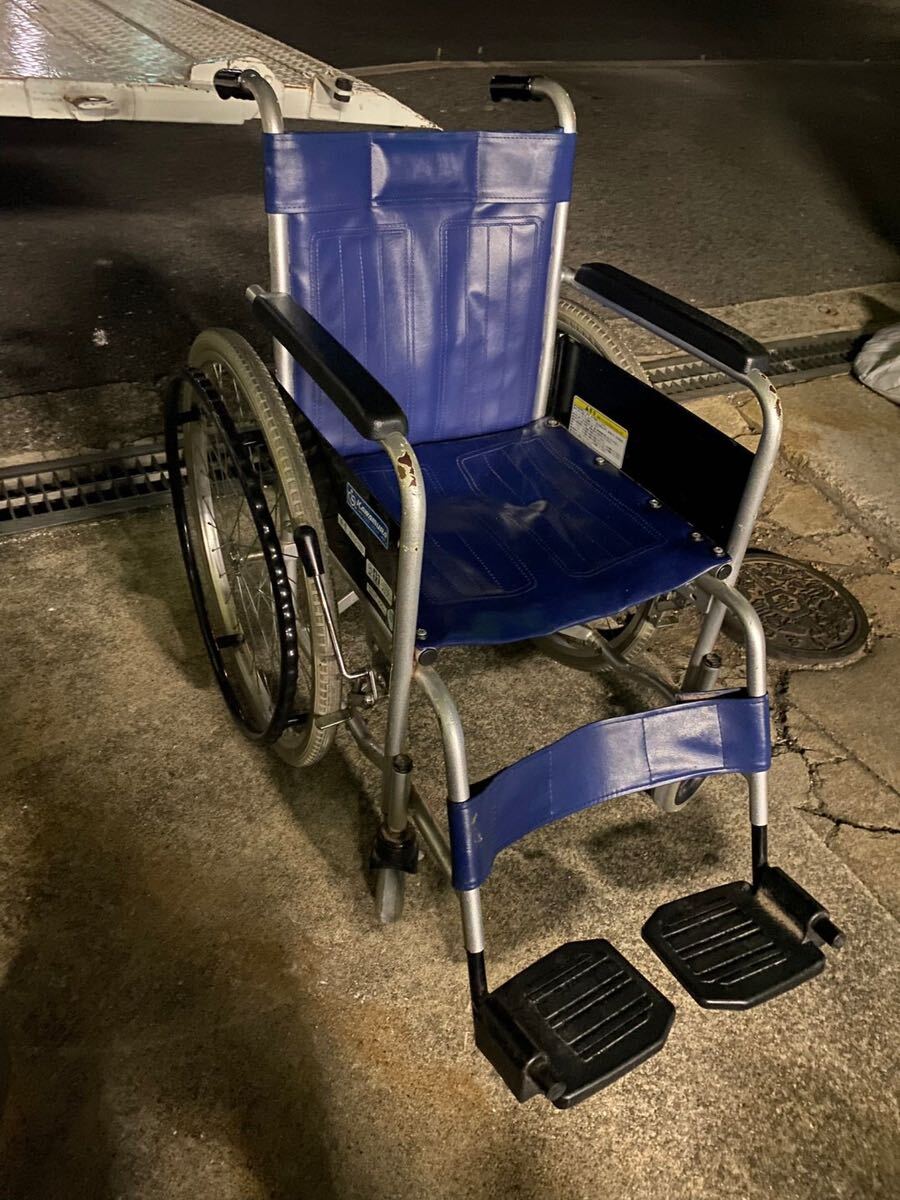 ○I9117 KAWAMURA カワムラサイクル 自走式 車椅子 車いす KR-801N-R○拍卖