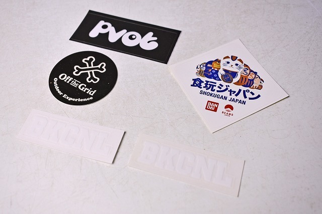 pvot ★ Off the Grid ★ 食玩ジャパン BANDAI BEAMS ★ BKCNL ★ ステッカー ★ シール ★ 4種 5枚セット ★ 中古品 ★ 未使用 ★拍卖