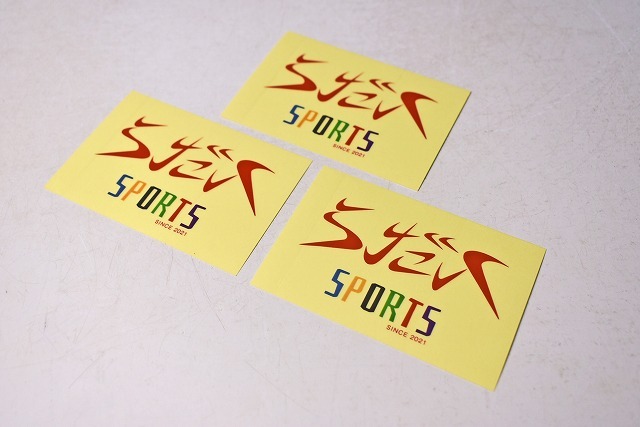 らだ八 SPORTS ★ 覚王山ラーダー ★ KAKUOZAN LARDER ★ ステッカー ★ シール ★ 9.2cmx6.2cm ★ 3枚セット ★ 中古品 ★ 未使用 ★拍卖