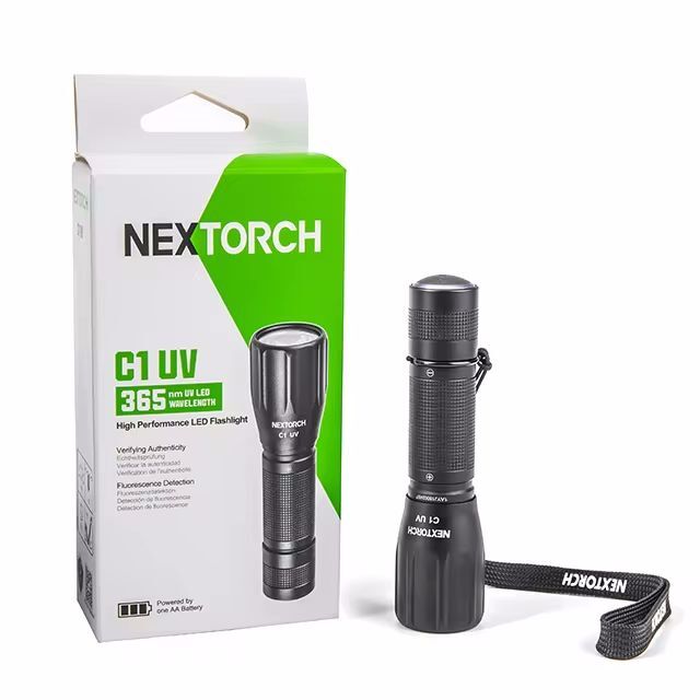 UV懐中電灯/フラッシュライト ネクストーチ アニサキスライト 紫外線 365nm LED NEXTORCH C1 UVx1本/送料無料 ブラックライト拍卖
