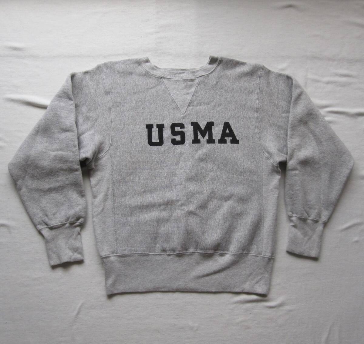 ☆ 80s トリコタグ チャンピオン USMA リバースウィーブ (S) 染み込み スウェットシャツ ヴィンテージ / 単色 タタキ 後付け usafa navy拍卖