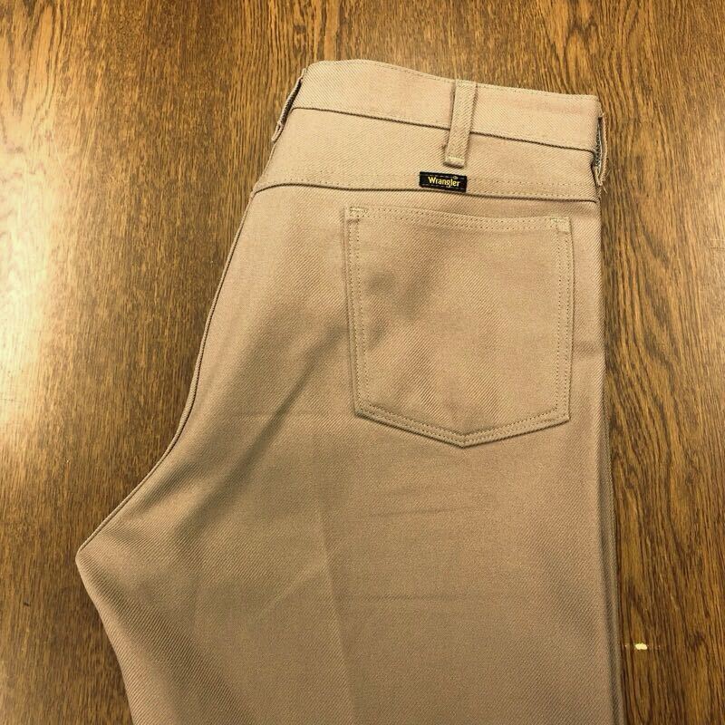 【FH307】Wrangler スタプレ ワークパンツ ベージュ メンズブランド古着 ラングラー 送料無料拍卖