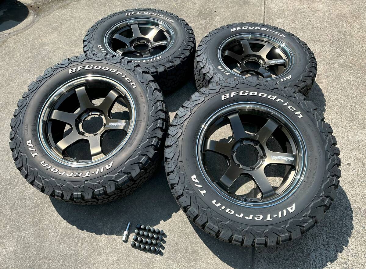 【極上品! TE37 RAYS volkracing TE37SB tourer SR 8.5J +22 6-139.7 &オールテレーン 4本 275/65R18 ブロンズ マックガード付き プラド拍卖