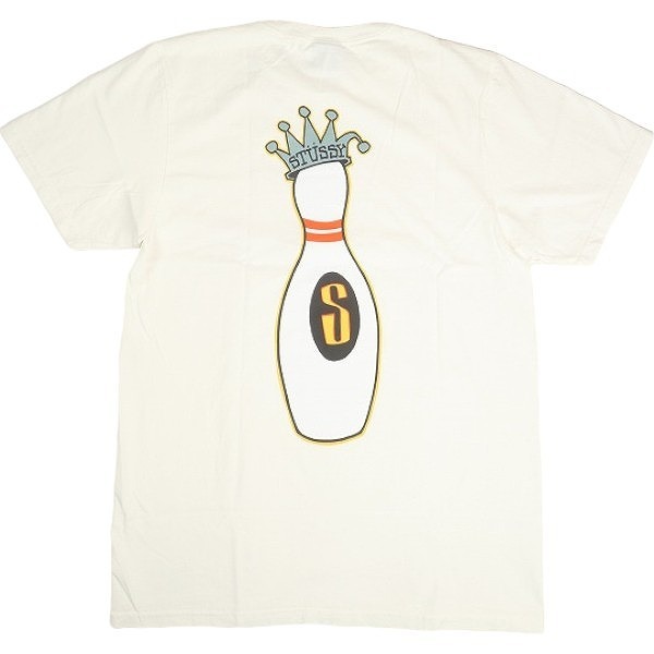 STUSSY ステューシー 24AW KINGPIN TEE PIGMENT DYED NATURAL Tシャツ 白 Size 【M】 【新古品・未使用品】 20802108拍卖