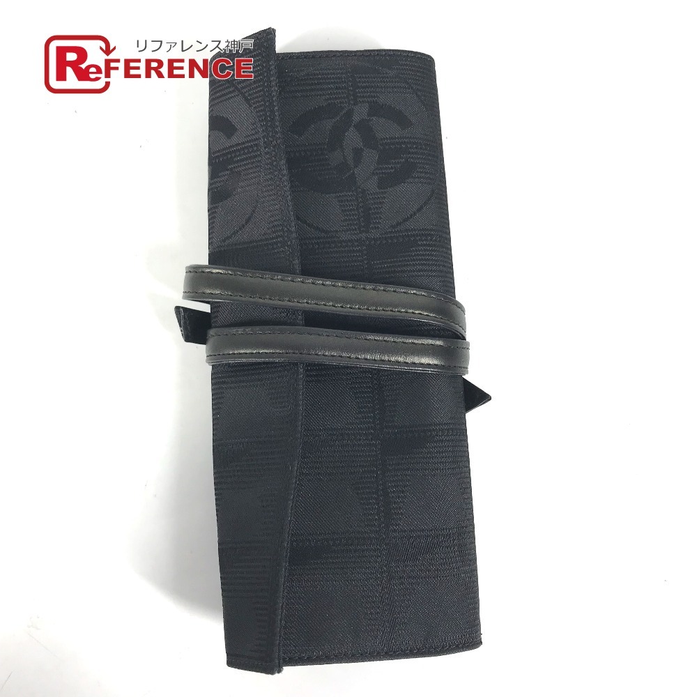 CHANEL シャネル ジュエリーケース レディース 小物入れ ニュートラベルライン アクセサリーケース ブラック レディース【中古】拍卖