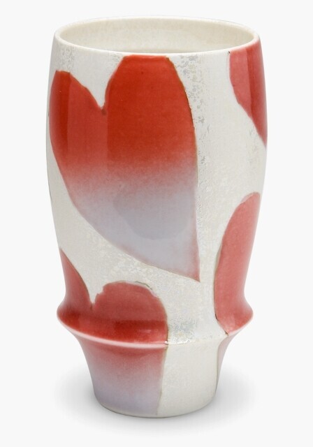 SA有田焼! ☆バレンタイン・プレミアムビアグラス 24347☆ 新品 ビール 焼酎 ロックグラス ウイスキー ぐい呑 盃 杯 ギフト拍卖