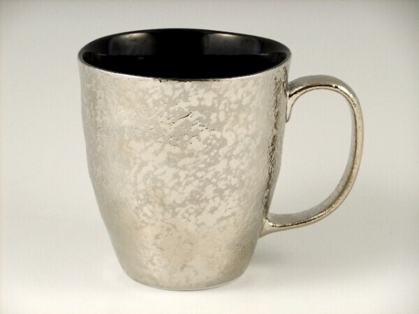 SA有田焼! ☆プラチナブラック・マグカップ☆ 新品 紅茶 コーヒー ミルク ラテ カプチーノ エスプレッソ 茶器 ギフト拍卖