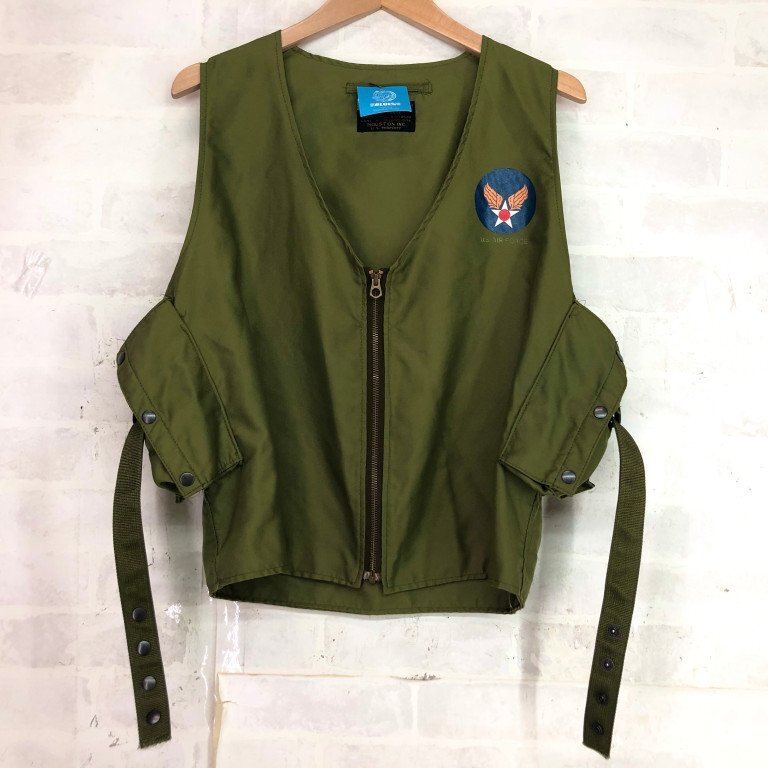 HOUSTON ヒューストン 2010-978520 ミリタリーベスト ラジオベスト SIZE: L カーキ MH632024081102拍卖