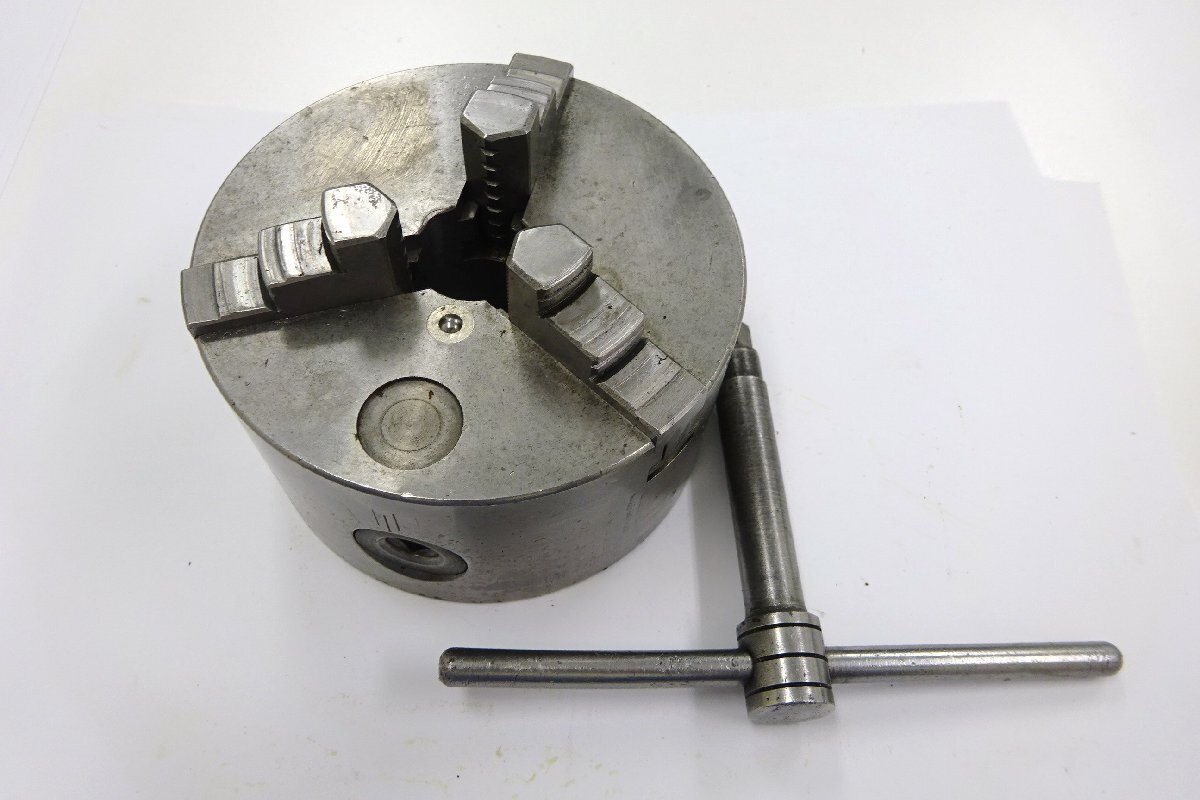3ツ爪スクロールチャック 外径110mm 貫通穴24mm 送料無料拍卖