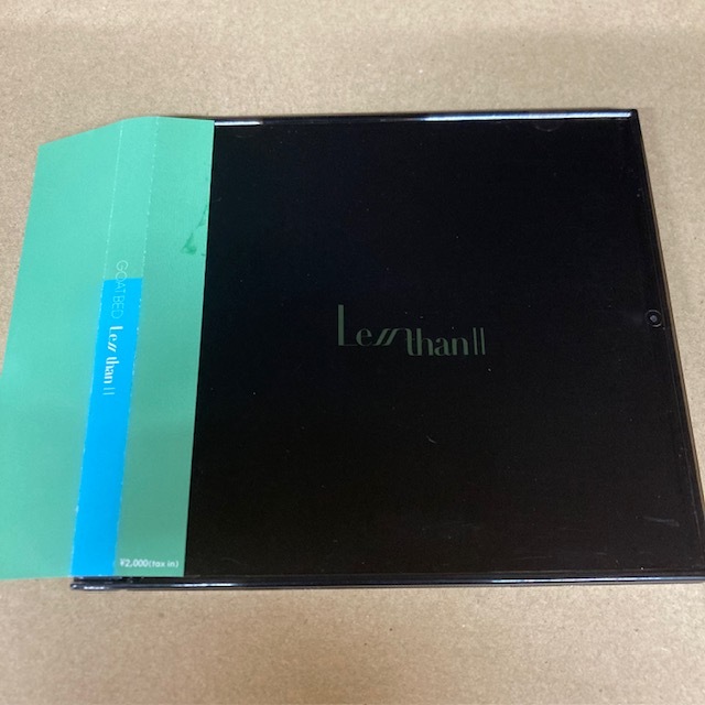 GOATBED / Less than 2 ライヴ会場限定CD拍卖