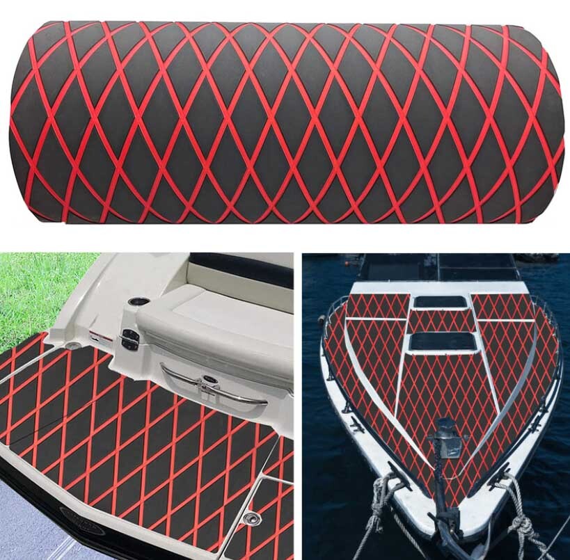 マリンボートデッキマット 船デッキマット evaデッキマット フローリングマット ヨットマット フロアマット 1900*700mm拍卖