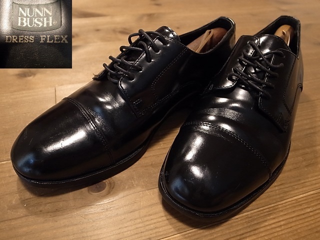 NUNN BUSH ナンブッシュ DRESS FLEX 革靴 黒 ストレートチップ レザーシューズ サイズ 8M 約26㎝拍卖