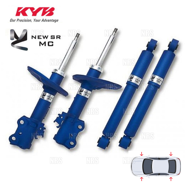 KYB カヤバ NEW SR MC ニューエスアールMC (前後セット) ハスラー MR31S/MR41S R06A 14/1~ 2WD/4WD (MC-5603A1247拍卖