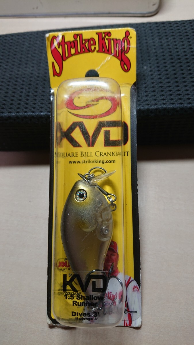 未使用★ストライキング スクエア ビル クランクベイト 1.5 シャローランナー★Strike King KVD Squarebill Crankbait 1.5 整24.8拍卖