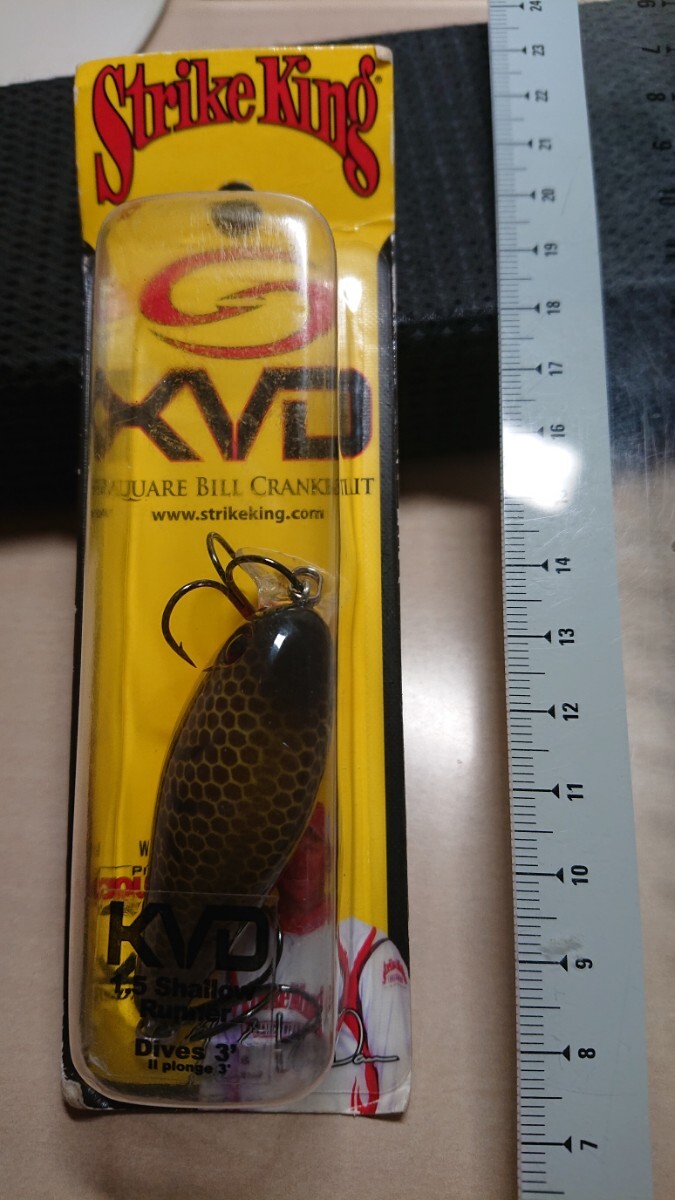 未使用★ストライキング スクエア ビル クランクベイト 1.5 シャローランナー 茶橙★Strike King KVD Squarebill Crankbait 1.5 整24.8拍卖