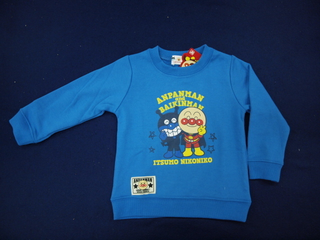 新品 OA3897-90 30%OFF アンパンマントレーナー 青 レターパック発送(代引き不可) 拍卖