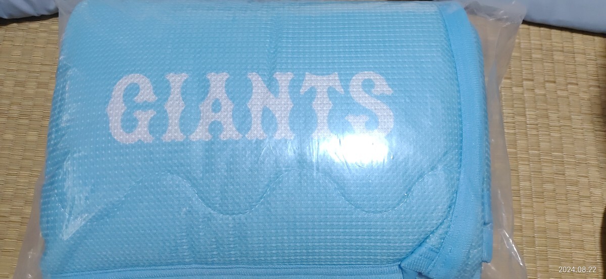 【新品】巨人 ジャイアンツ 敷きパッド 約140×190cm 水色拍卖
