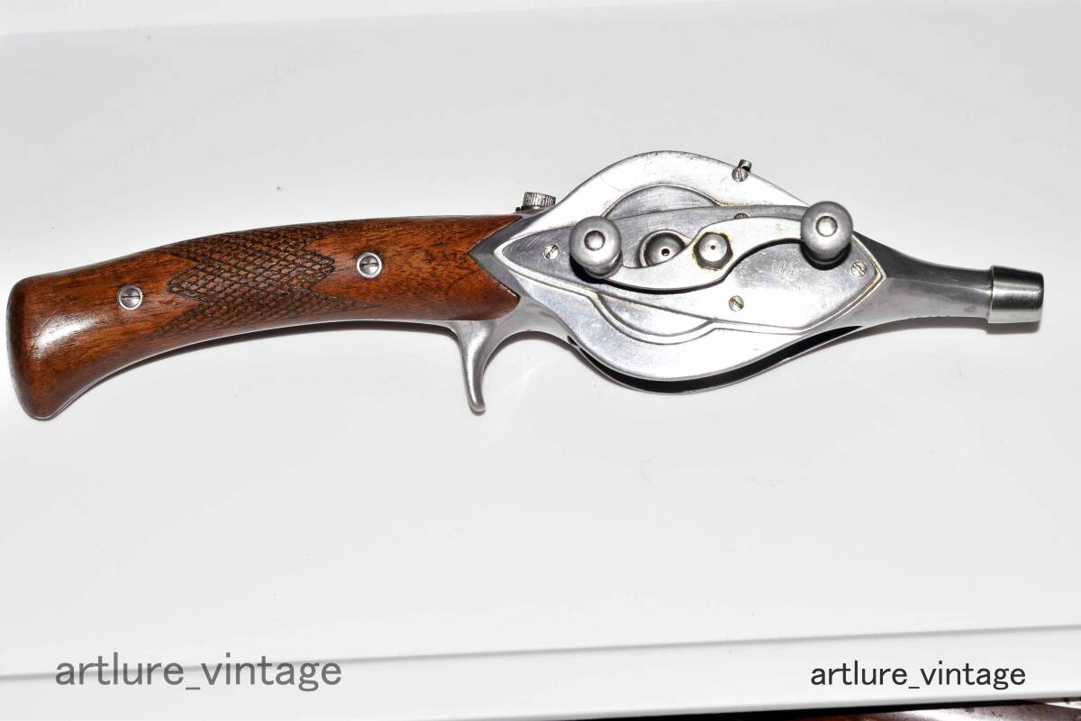 HURD super CASTER VINTAGE STEEL ROD walnut pistol grip HURD ,1940-1950年製造、USA (RZ152)THE EVOLUTION OF HURD MFG.CO,拍卖