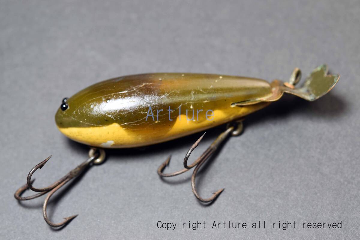 CRAWDAD #300 CCBCO GARETT .IND VINTAGE ANTIQUE WOODEN LURE (4651-113) ヴィンテージ ルアー 蒐集家向けルアー拍卖