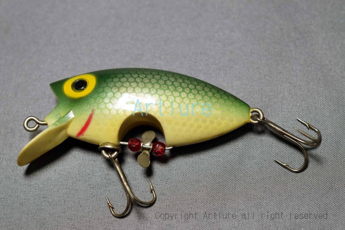 LOCO-MOTION POE'S LURE CO. C1960オールド希少珍品面白ルアー マニア向けVINTAGE LURE (4318-98C )ヴィンテージ ルアー 蒐集家向け拍卖