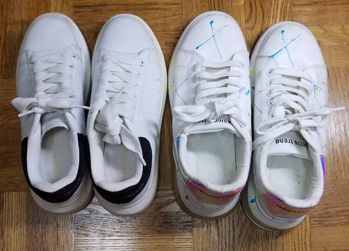 メーカー レディーススポーツシューズ 2点セット 23.5㎝ ホワイト おしゃれ 運動 普段使いにもOK 清潔感アップ 白スニーカーセット拍卖