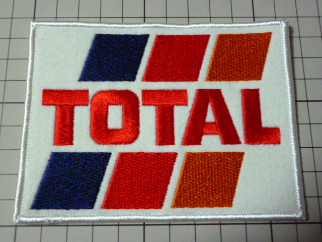 正規品 TOTAL ワッペン 未使用 当時物 です(刺繍/113×86mm) トタル拍卖
