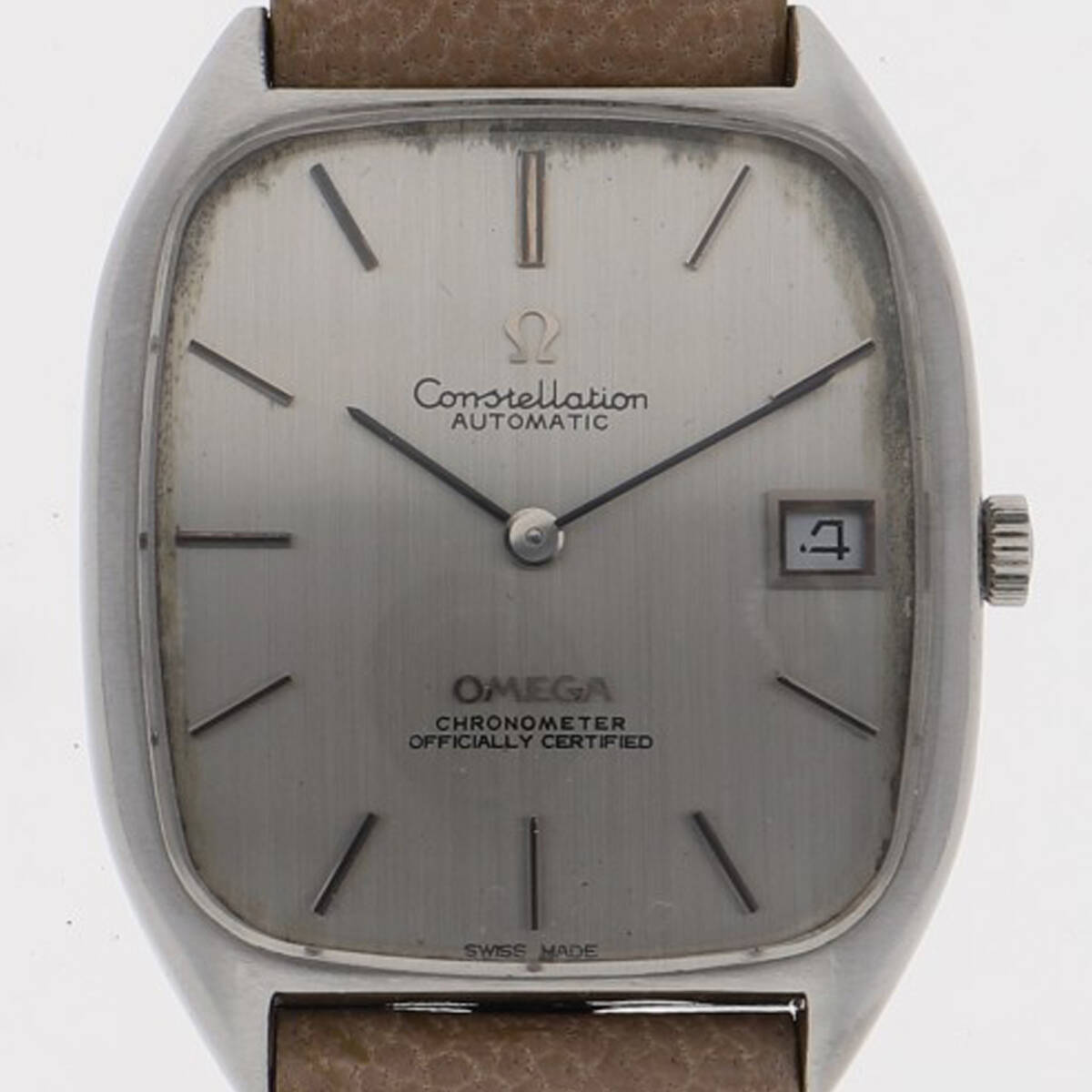 OMEGA オメガ 154.0002 コンステ クロノメーター シルバーダイヤル SS 自動巻き メンズ【122426】拍卖
