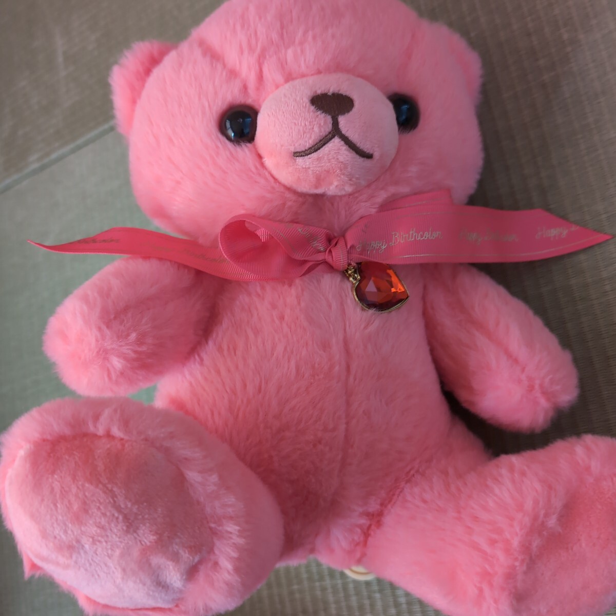 Happy BirthColor Pastel Bear 28cm ★7月 ハート拍卖